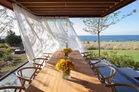 Simply add some outdoor cushions for maximum comfort! 10 Outdoor Dining Spaces That Double As Relaxing Retreats
