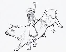 Bull Riding Coloring Pages Montaria Em Touro Paginas Para Colorir Desenho Tribal