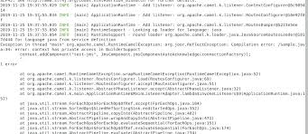 @suppresswarnings(deprecation) protected void doprocess(exchange exchange) throws exception { if (session == null && !lazysessioncreation) {. Example Request Cameljmstofileexample Java Issue 1079 Apache Camel K Github