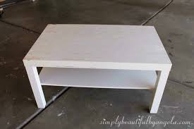 We found this guy on craigslist for $10, and decided to try to refinish it for my parent's surprise living room makeover. Ikea Table Makeover Take Two Simply Beautiful By Angela