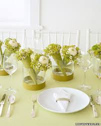Outdoor lake michigan wedding ceremony. Green Wedding Centerpieces Martha Stewart