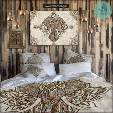 Elephant Bedding Bohemian Duvet Cover Set Elephant Mandala Vintage Bedding Set Boho Indie Bedroom B Duvet Cover Sets Elephant Bedroom Elephant Decor Bedroom