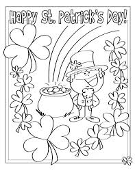 Patrick's day coloring pages for adults or kids: Leprechaun Shamrock St Patricks Day Coloring Pages Loves2quilt22002
