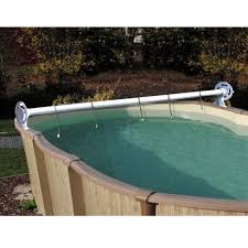 Enrouleur Luxe De Bache Ete Pour Piscine Hors Sol Gamm Vert