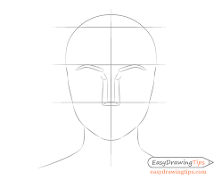 How to place the nose on a drawing: How To Draw A Female Face Step By Step Tutorial Easydrawingtips