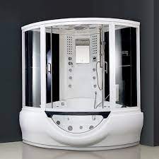 Our professional partner in your area always utilizes the highest safety standards. China Luxury Tempered Glass Steam Shower Combo Sauna Room With Corner Jacuzzi Bathtub Y840 China Steam Shower Combo Jacuzzi Bathtub