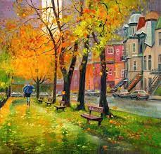 32 Imágenes Animadas Hojas de Otoño - Los Mejores Gifs Animados para  Compartir | Пейзажи, Рисунки пейзажей, Краска