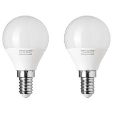 Ryet Led Bulb E14 200 Lumen Globe Opal White Ikea