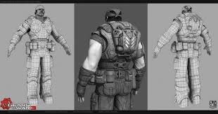 Video Games Film What S The Difference It S Still 3d Modeling Right Game Character Character Gears Of War