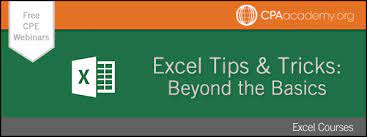Below is a list of courses offered for free. Cpa Academy Excel Tips And Tricks Beyond The Basics