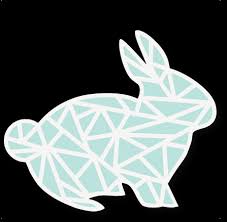 Download Geometric Easter Bunny Svg Cut Files Svg Scrapbook Cut File Cute Clipart Files For Silhouette Cricut Pazzles Free Svgs Free Svg Cuts Cute Cut Files