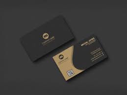 Business Card Mockup Minimal Design In Black In 2020 Business Card Mock Up Minimalist Business Cards Elegant Business Cards