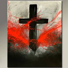 Pin By Shawn Browning On Let S Paint Cross Paintings Abstract Canvas Art Cross Art