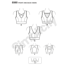 The maya bra is a free(!) bra pattern available from a romanian designer. Simplicity Simplicity Pattern 8560 Misses Knit Sports Bras