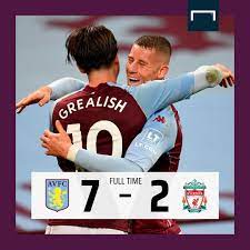 Asistencia de mohamed salah con un pase de cabeza. Uptrennd Aston Villa Humiliates Liverpool 7 2