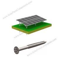 Solar Panel ground mount structure with ground screw, 3.2MW