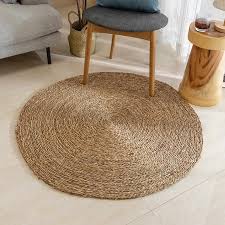 Beliani hat die grösste auswahl an hochwertigen modernen teppiche zu äusserst günstigen preisen. Rattan Wicker Boden Teppich Rattan Matte Boden Fliesen Runde Hand Stricken Boden Teppich Diy Holzhandwerk Aliexpress