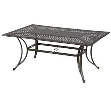 Furnishing Outdoor Spaces With Patio Tables Popular Hampton Bay Fall River Rectangular Patio Din Patio Dining Table Patio Side Table Patio Furniture Collection
