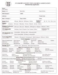 To submit an application to transfer to mount st. Fillable Online St Joseph S Institution Old Boys Association Fax Email Print Pdffiller
