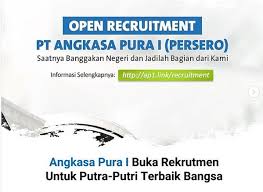 .pt pertamina (persero) membuka lowongan kerja, menerima karyawan l/p , untuk bergabung dan berkembang bersama menjadi karyawan pt pertamina (persero) pt pertamina (persero) merupakan salah satu perusahaan minyak terbesar dan terbaik di dunia, memberi kesempatan kerja. Mau Kerja Di Bumn Ada Lowongan Di Angkasa Pura I Okezone Economy