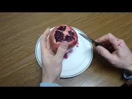 Just cut the fruit in half, place it flat in your hand with the cut side down, and hit it with a sturdy utensil like a spatula or wooden spoon . Peel Pomegranate This Is How Easy And Fast Life Hack From The Kitchen 4