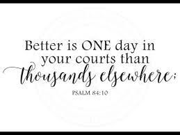 Check spelling or type a new query. Better Is One Day In Your Courts Part 1 Youtube
