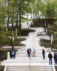 What are the shipping options for outdoor stair stringers? Cincinnati Art Museum S Nine Story Art Climb Staircase Weaves Through The Eden Park Hillside
