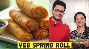Add sufficient water and knead into a soft dough. Vegetable Spring Rolls Recipe In Hindi Recipes Food Easy Healthy Recipes Beverages Only On Dq Food Recipes