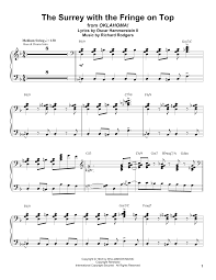 Maybe you would like to learn more about one of these? Oscar Peterson The Surrey With The Fringe On Top From Oklahoma Sheet Music Download Pdf Score 196684
