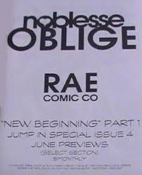 Noblesse Oblige Issue 2b Rae Comic Company Chapitre one piece vf en ligne, gratuit et mise à jour quotidienne. comic book realm
