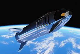 Spacex Stainless Steel Starship Reaching Orbit Spacex Space Exploration Technologies Space Tourism