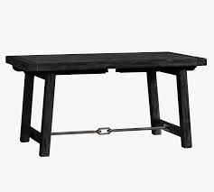 Pottery barn's expertly crafted collections offer a widerange of stylish indoor and outdoor furniture, accessories, decor and more, for every room in your home. Benchwright Extending Dining Table Blackened Oak 60 84 L Pottery Barn Havenly