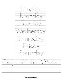 Days Of The Week Worksheets Pdf Or Days The Week Practice Writing Worksheet Week Days In 2020 Printable Handwriting Worksheets Handwriting Worksheets Pre K Worksheets
