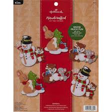 Bucilla Seasonal Felt Hallmark Tree Trimmer Kits Snow Much Fun