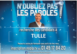 L'équipe casting de l'émission n'oubliez pas les paroles passera par besançon début janvier. Z2zdhx9jc9t Ym