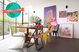 A Colorful Melbourne Home Has Tons Of Vibrant Art And An Extremely Photogenic Dog Australia House Colorful Art Vibrant Art