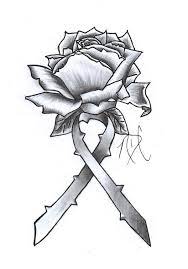 Cancer ribbon tattoos are also a part of this awareness campaign but in a little fashionable manner. Cancer Ribbon Rose Design By Ndc13 On Deviantart