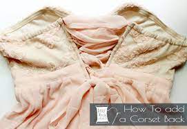 How To Refashion A Dress To A Corset Back Amy Nicole Studio