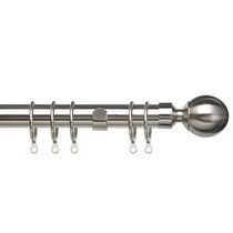 A window valance (or pelmet in the uk) is a form of window treatment that covers the uppermost part of the window and can be hung alone or paired with other window blinds, or curtains. Curtain Poles Rods Rings Tiebacks You Ll Love Wayfair Co Uk