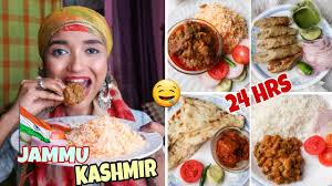 Jammu and kashmir' food is part of the history and culture of the state. I Ate Jammu Kashmir Food For 24 Hours Challenge Cooking Mutton Roganjosh Ep7 State Food India Youtube