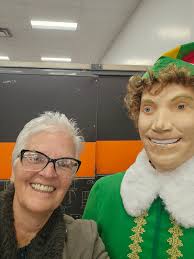 It's chilling." 😂 We surprised Will Ferrell with the viral animatronic  Buddy the Elf decoration live