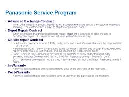 Financial values in the chart are available after panasonic management malaysia sdn. Panasonic Service Program April 1 2009 Panasonic Service