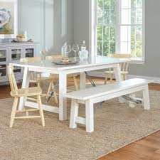 Cable Lock Dining Table Painted Top Coastal Dining Room Dining Room Style Formal Dining Room Table
