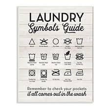 Stupell Home Decor Laundry Symbols Guide Plaque Wall Art Kohls In 2021 Laundry Symbols Typography Wall Decor Laundry Room Decor