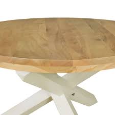 Design Esszimmertisch Rund ø 120 Cm X 75 Cm Akazie Massiv