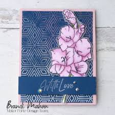 Using mica powders for card making will add a vibrant shimmery glow to your cards. Shimmery Background Stamp Me Some Love