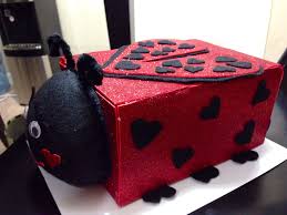 I might make one for my son and one for my mother. Ladybug Box For Gianna Diy Valentine S Box Valentines School Valentine Day Boxes