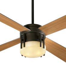 Its design offers the impact of a chandelier fixture and the cooling feature of a ceiling fan in one unit. Quorum International 53524 86 Oiled Bronze 4 Blade 52 Ceiling Fan From The Mission Collection Lightingdirect Com
