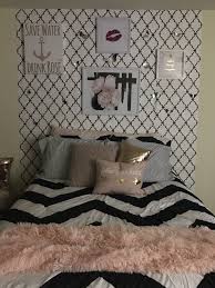 Black White And Rose Gold Bedroom Room Decor Bedroom Rose Gold Gold Bedroom Rose Gold Bedroom Black, white, gold and blush.