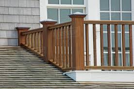 If you are searching for balcony railing ideas, then you are doing right. Wooden Balcony Railing And Shingled Roof Stock Photo Dissolve